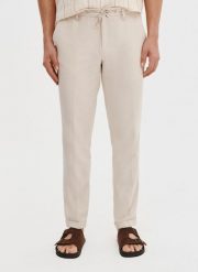 PAKO LORENTE - Lniane spodnie męskie. Spodnie materiałowe męskie Pako Lorente, m, bez wzorów, z bawełny, casualowe. Za 279.99 zł.