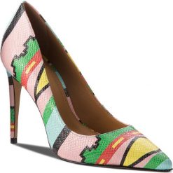 Szpilki KAZAR - Luciana 28369-L2-A6 Kolorowy. Żółte szpilki damskie Kazar, w kolorowe wzory, ze skóry. W wyprzedaży za 369.00 zł.