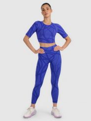 4F Legginsy treningowe szybkoschnące damskie - niebieskie XL. Niebieskie legginsy damskie 4f, l, bez wzorów, z elastanu. W wyprzedaży za 149.99 zł.