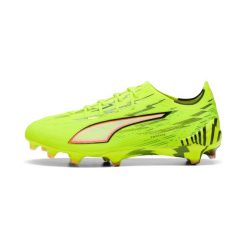 Buty piłkarskie Puma Ultra Ultimate FG. Czerwone buty sportowe męskie Puma, bez zapięcia, do piłki nożnej. Za 689.99 zł.