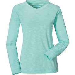 Koszulka "La Molina" w kolorze turkusowym. T-shirty damskie Schöffel, z materiału, ze stójką. W wyprzedaży za 96.95 zł.