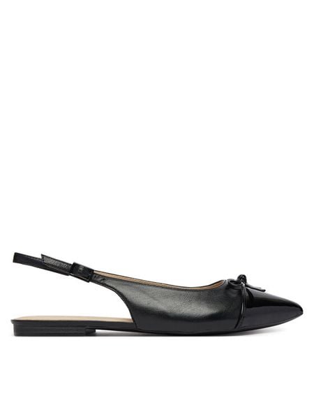 Caprice Baleriny 9-29401-46 Czarny. Czarne baleriny damskie Caprice, bez wzorów, ze skóry, bez obcasa. Za 210.99 zł.