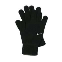 Rękawiczki męskie Nike Swoosh Knit Gloves 2.0. Czarne rękawiczki męskie Nike, na zimę, bez wzorów, sportowe. Za 79.99 zł.