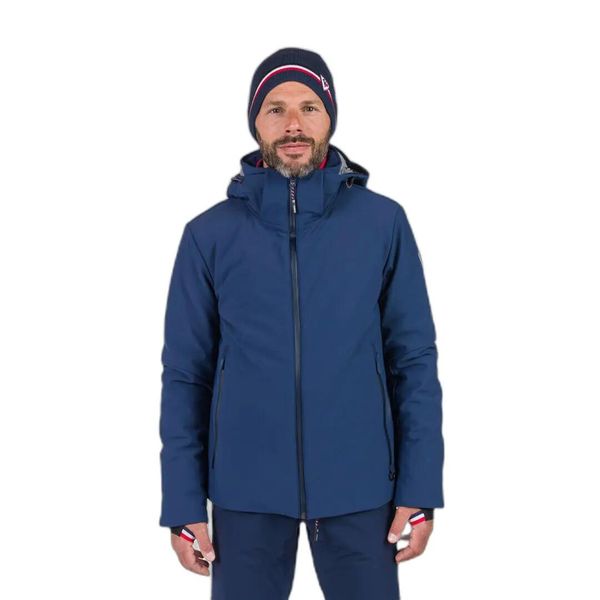 Kurtka narciarska Rossignol Cieloalto. Niebieskie kurtki męskie Rossignol, m, bez wzorów, z materiału, długie, z kapturem, narciarskie, primaloft. Za 1,499.00 zł.
