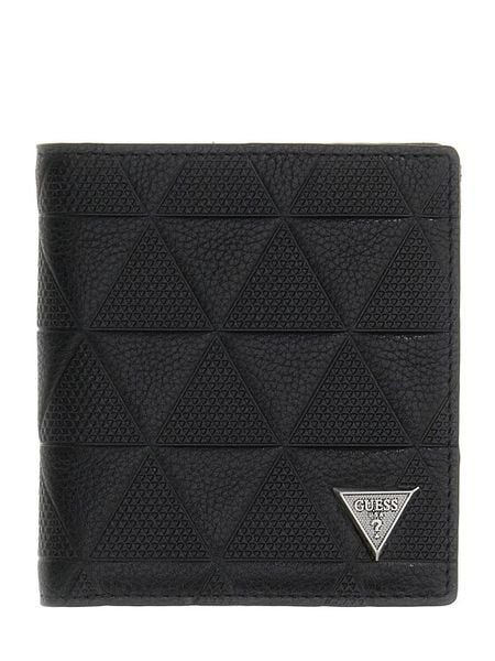 Guess Portfel SMTOTE LEA22 Czarny. Czarne portfele męskie Guess, z aplikacjami. Za 264.99 zł.