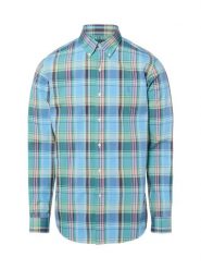 Polo Ralph Lauren Koszula męska - Custom Fit Mężczyźni Regular Fit Bawełna niebieski|zielony|wielokolorowy w kratkę, XXL. Niebieskie koszule męskie Polo Ralph Lauren, m, bez wzorów, z bawełny, klasyczne, bez kołnierzyka, bez ramiączek. Za 729.95 zł.