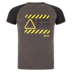 T-shirt dla chłopca Kilpi Salo. Szare t-shirty dla chłopców Kilpi, z aplikacjami, z bawełny, bez ramiączek. Za 50.25 zł.