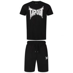 Zestaw koszulka i spodenki Tapout Fallon. Czarne szorty męskie TAPOUT, m, bez wzorów, z bawełny. Za 226.50 zł.