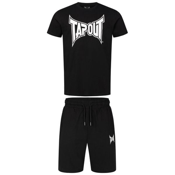 Zestaw koszulka i spodenki Tapout Fallon. Czarne szorty męskie TAPOUT, m, bez wzorów, z bawełny. Za 226.50 zł.
