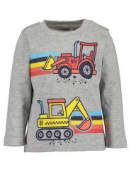 Blue Seven Bluzka 977629 X Szary Regular Fit. Szare t-shirty dla chłopców Blue Seven, bez wzorów, z bawełny, bez ramiączek. Za 29.99 zł.