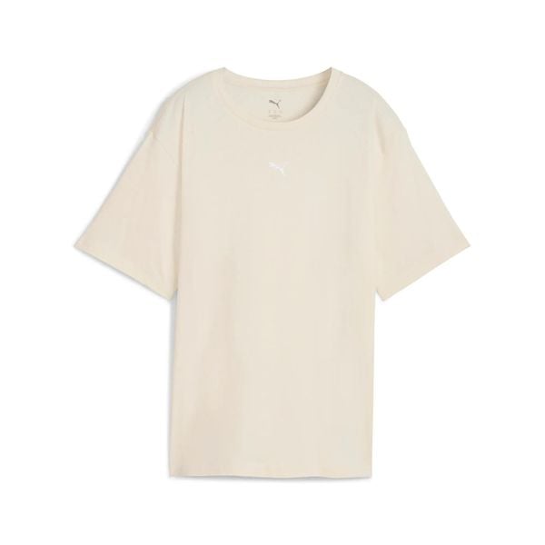 Koszulka damska Puma ESS Relaxed Tee. Białe koszulki sportowe damskie Puma, m, bez wzorów, z bawełny, bez kołnierzyka, bez ramiączek. Za 83.99 zł.