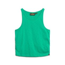 Dopasowany top damski Superdry. Zielone bielizna termoaktywna damska Superdry., bez wzorów, bez ramiączek. Za 117.95 zł.