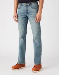 WRANGLER TEXAS MĘSKIE SPODNIE JEANSOWE GRID INDIGO W1215929Y 112145766. Niebieskie spodnie materiałowe męskie Wrangler, l, bez wzorów, z jeansu. Za 229.99 zł.
