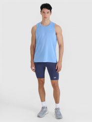 4F Legginsy kolarki do biegania szybkoschnące męskie - szare XL. Szare legginsy sportowe męskie 4f, m, bez wzorów, z dzianiny, krótkie, do biegania. W wyprzedaży za 79.99 zł.
