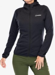 Bluza polarowa damska Berghaus Heuberg Hoody. Czarne bluzy damskie Berghaus, xs, bez wzorów, z materiału, bez kaptura. Za 419.99 zł.