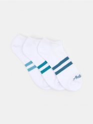 Krótkie skarpetki 3 pack - biały. Białe skarpety męskie Sinsay, bez wzorów. Za 12.99 zł.