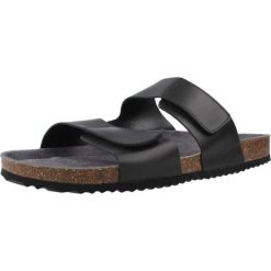 Sandały GEOX U SANDAL GHITA Czarny. Czarne sandały męskie Geox, ze skóry, bez zapięcia. Za 193.99 zł.