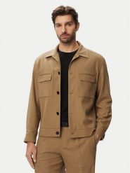 HUGO Kurtka przejściowa Juliano243F1 50555258 Beżowy Slim Fit. Brązowe kurtki męskie Hugo, m, bez wzorów, z wiskozy, bez kaptura. Za 1,349.00 zł.