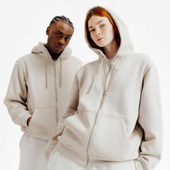 Bluza na suwak unisex Elementals. Brązowe bluzy męskie Decathlon, m, bez wzorów, z bawełny, z kapturem. Za 199.99 zł.