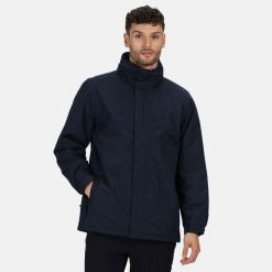 Kurtka Męska. Niebieskie kurtki męskie Regatta, l, bez wzorów, z elastanu, z kapturem. Za 220.99 zł.