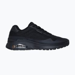 Buty męskie SKECHERS Uno Flex Spring On Air. Czarne buty sportowe męskie Skechers, bez zapięcia, na fitness i siłownię. Za 269.99 zł.