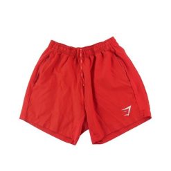 Gymshark spodenki damskie do biegania i treningu. Czerwone szorty sportowe damskie GYMSHARK, l, bez wzorów, z materiału, sportowe, do biegania. Za 76.64 zł.