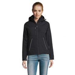 Kurtka Damska Rock Padded Soft Shell. Brązowe kurtki damskie SOL'S, xl, bez wzorów, bez kaptura. Za 577.99 zł.
