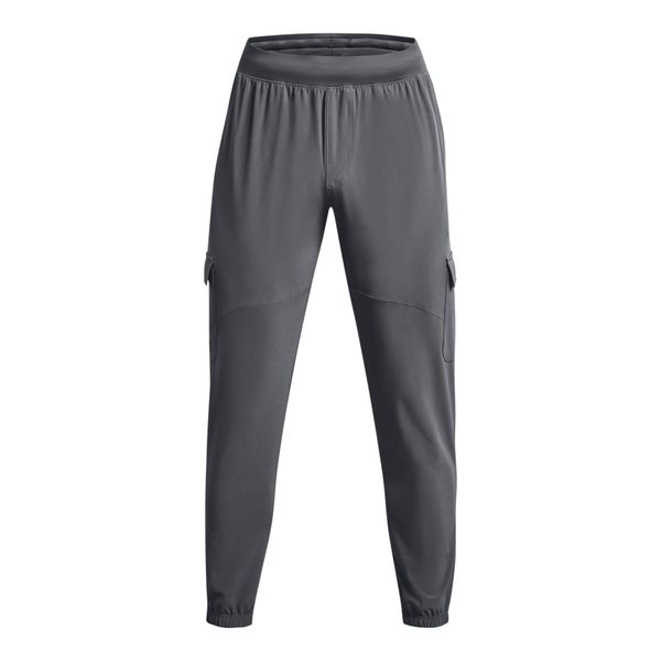 Spodnie cargo Under Armour Stretch Woven. Czarne spodnie sportowe męskie Under Armour, l, bez wzorów, na fitness i siłownię. Za 280.75 zł.