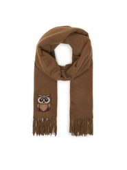 Weekend Max Mara Szalik Fascia 2615541034 Beżowy. Brązowe czapki i kapelusze damskie Weekend Max Mara, bez wzorów, z wełny. Za 909.99 zł.