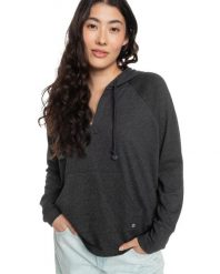 Bluza z kapturem DESTINATION SURF Czarny Kobiety. Szare bluzy damskie Roxy, m, z aplikacjami, z bawełny, z kapturem. Za 276.90 zł.