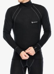 Bluza termoaktywna Sensor Double Face Turtleneck Tee LS. Czarne bluzy męskie Sensor, m, bez wzorów, z dzianiny, bez kaptura. Za 152.79 zł.