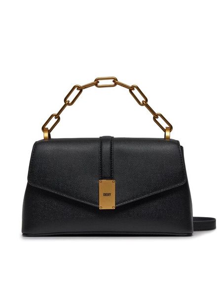 DKNY Torebka Conner R343RB25 Czarny. Czarne torebki do ręki damskie DKNY, bez wzorów, ze skóry, bez dodatków. Za 1,109.00 zł.