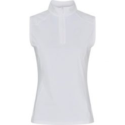 Damska koszulka polo bez rękawów Catago Teodora. Białe koszulki sportowe damskie CATAGO, bez wzorów, bez kołnierzyka, bez ramiączek, do jazdy konnej. Za 288.50 zł.