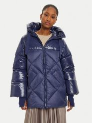 Marella Kurtka puchowa Guido 2423486025 Granatowy Regular Fit. Niebieskie kurtki damskie Marella, bez wzorów, z puchu, bez kaptura. Za 1,249.00 zł.