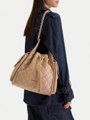 Badura Torebka EO-HAIDI-RX8968 Beżowy. Brązowe torebki do ręki damskie Badura, bez wzorów, ze skóry, bez dodatków. Za 299.99 zł.