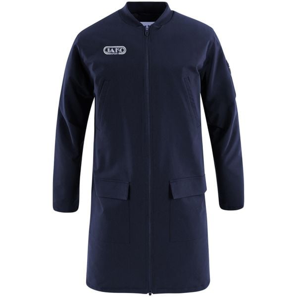 Płaszcz Jako Wardrobe. Niebieskie płaszcze męskie Jako, m, bez wzorów, z dzianiny, długie, z kapturem. Za 774.50 zł.