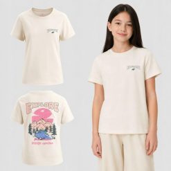 KOSZULKA DZIEWCZĘCA 4F T-SHIRT SPORTOWY BAWEŁNIANY. Czerwone t-shirty i topy dla dziewczynek 4f, bez wzorów, z bawełny, bez ramiączek. Za 49.99 zł.