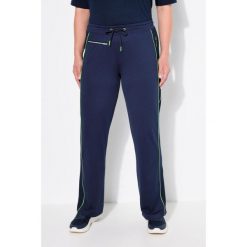 Damskie Funkcyjne spodnie dresowe kieszeń na zamek szybkoschnące. Niebieskie spodnie dresowe damskie Ulla Popken, plus size, bez wzorów, z dresówki. Za 244.99 zł.
