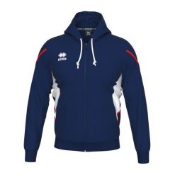 Bluza z kapturem dla dzieci Errea Clancy. Białe bluzy dla chłopców ERREA, bez wzorów, prążkowane, bez ramiączek, z kapturem. Za 291.00 zł.