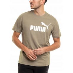 Koszulka Mężczyzna PUMA T-shirt Bluzka z Krótkim Rękawem Sportowa Wygodna M. Brązowe koszulki sportowe męskie Puma, na lato, l, bez wzorów, z bawełny, klasyczne, bez kołnierzyka. Za 73.99 zł.
