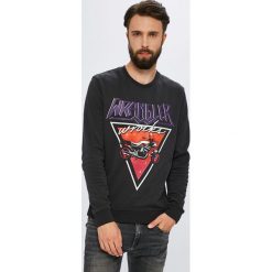 Wrangler - Bluza. Czarne bluzy męskie Wrangler, z nadrukiem, z bawełny. W wyprzedaży za 179.90 zł.
