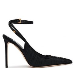 Szpilki Elisabetta Franchi. Czarne szpilki damskie Elisabetta Franchi, bez wzorów, bez obcasa, bez zapięcia. Za 2,649.00 zł.
