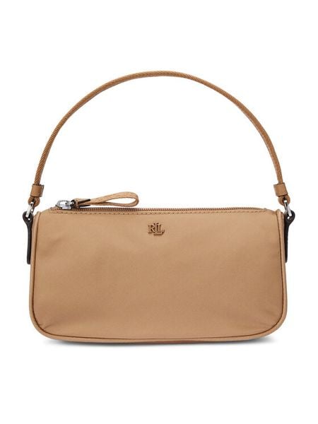 LAUREN RALPH LAUREN Torebka 432951690001 Beżowy. Brązowe torebki do ręki damskie Lauren Ralph Lauren, bez wzorów, z materiału, bez dodatków. Za 359.99 zł.