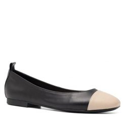 Baleriny GINO ROSSI. Czarne baleriny damskie Gino Rossi, bez wzorów, bez obcasa. Za 199.99 zł.