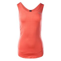 Koszulka bezrękawnik damski Hi-Tec Lady Malia - pomarańczowa, Rozmiar S. Brązowe koszulki sportowe damskie Hi-tec, bez wzorów, z elastanu, na fitness i siłownię. W wyprzedaży za 49.99 zł.