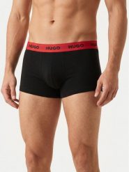 HUGO Komplet bokserek Trunk Triplet 50532611 Czarny. Czarne bokserki męskie Hugo, m, bez wzorów, z bawełny. Za 209.99 zł.