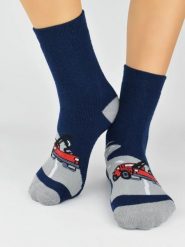 Skarpety chłopięce frotte wzorzyste ABS SF005-B-02C EUR 27-30. Spodnie sportowe dla chłopców Noviti, bez wzorów, sportowe. Za 13.21 zł.