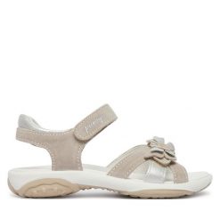 Sandały Primigi. Brązowe sandały dziewczęce Primigi, bez zapięcia. Za 279.99 zł.