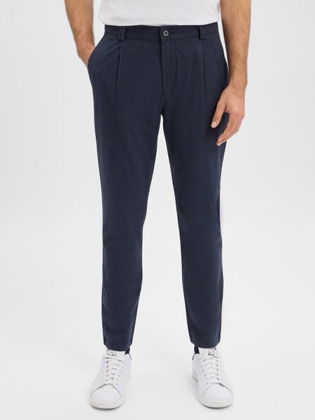 Finshley & Harding Męskie spodnie materiałowe - Todd Mężczyźni Bawełna niebieski w kratkę, 34-30. Niebieskie spodnie materiałowe męskie Finshley & Harding, m, bez wzorów, z bawełny, klasyczne. Za 349.95 zł.