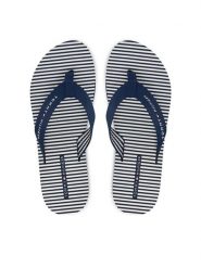 Tommy Hilfiger Japonki Th Ithaca Stripe Summer Sandal FW0FW09192 Granatowy. Niebieskie klapki damskie Tommy Hilfiger, bez wzorów, z materiału, bez obcasa. Za 169.99 zł.